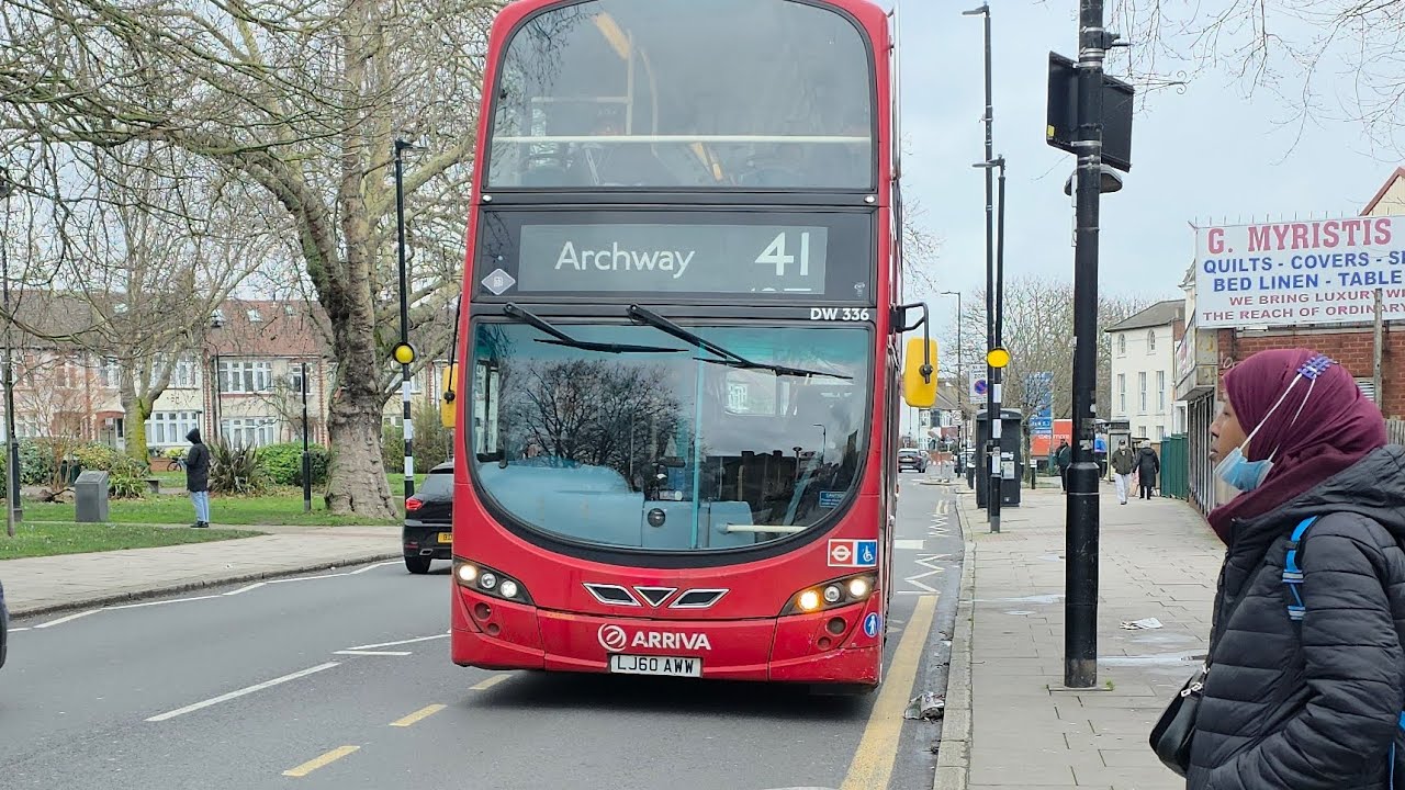 Unrefurbished: Arriva London VDL DB300 Wright Gemini 2 DW336 LJ60 AWW Route 41