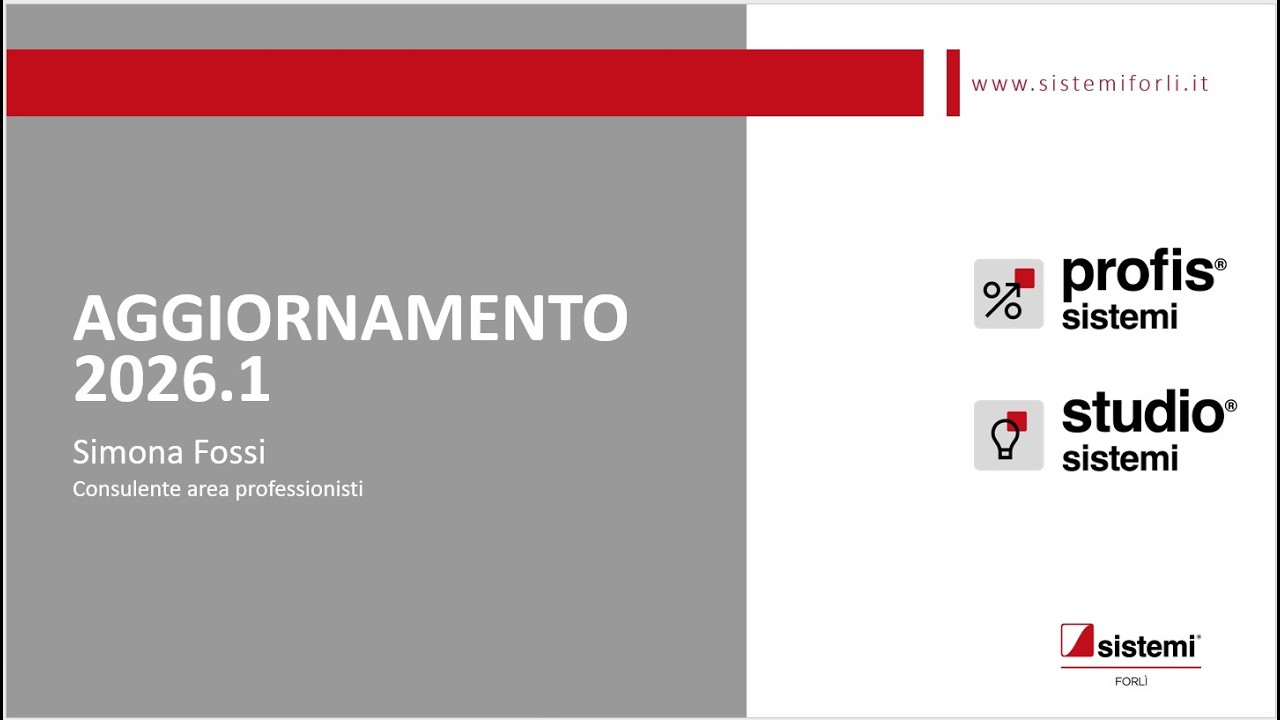 PROFIS: Aggiornamento 2026.1