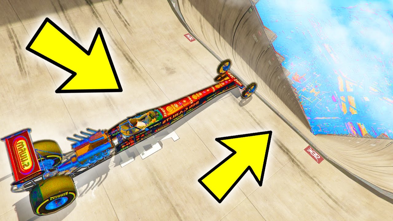 THE FASTEST CAR IN GTA 5!!! (The Dragster - GTA 5 Mods)