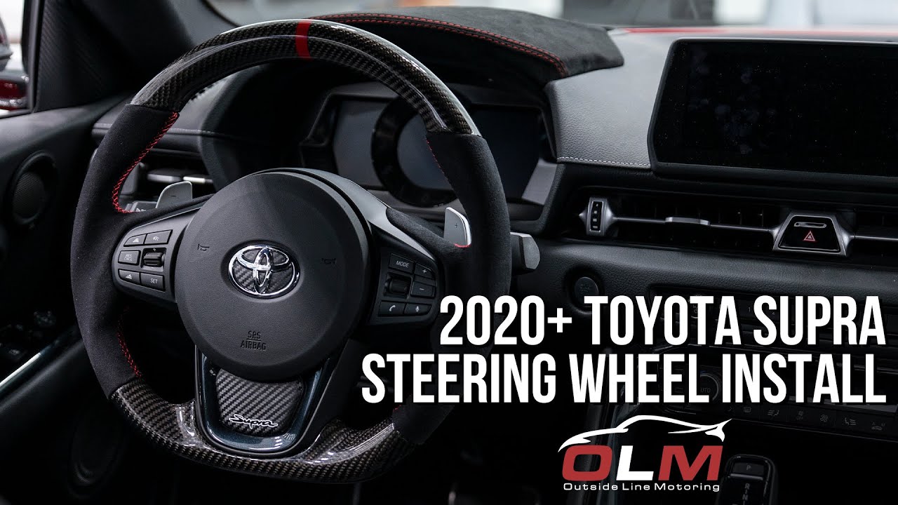 OLM Carbon Fiber A90 Supra Steering Wheel Install