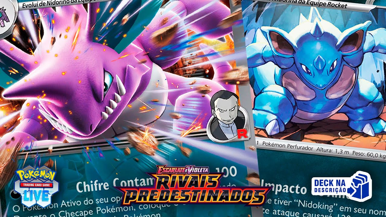Nidoking EX da Equipe Rocket + Nidoqueen da Equipe Rocket - Deck na Descrição - Pokemon TCG Live