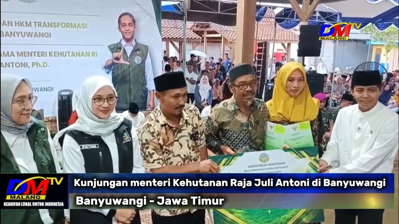 Kunjungan menteri Kehutanan Raja Juli Antoni di Banyuwangi