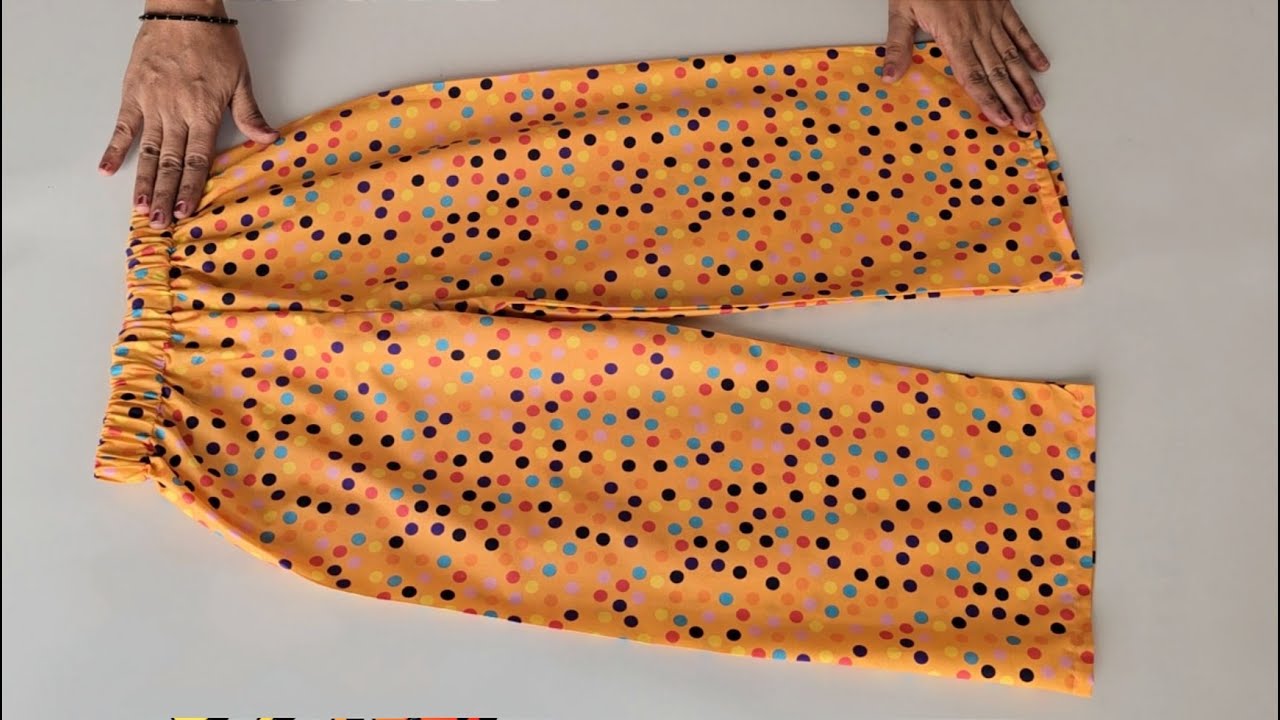 Baby Palazzo pant cutting and stitching | Yoke Baby frock cutting and stitching,
