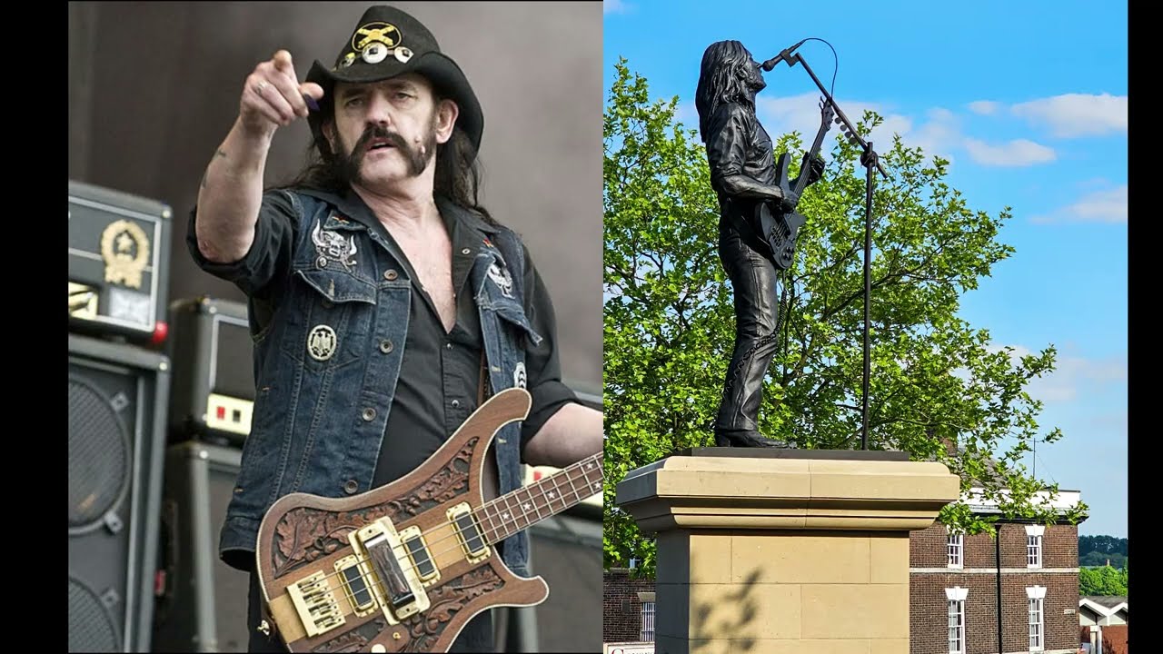 Lemmy statue was unveiled in Burslem Staffordshire UK