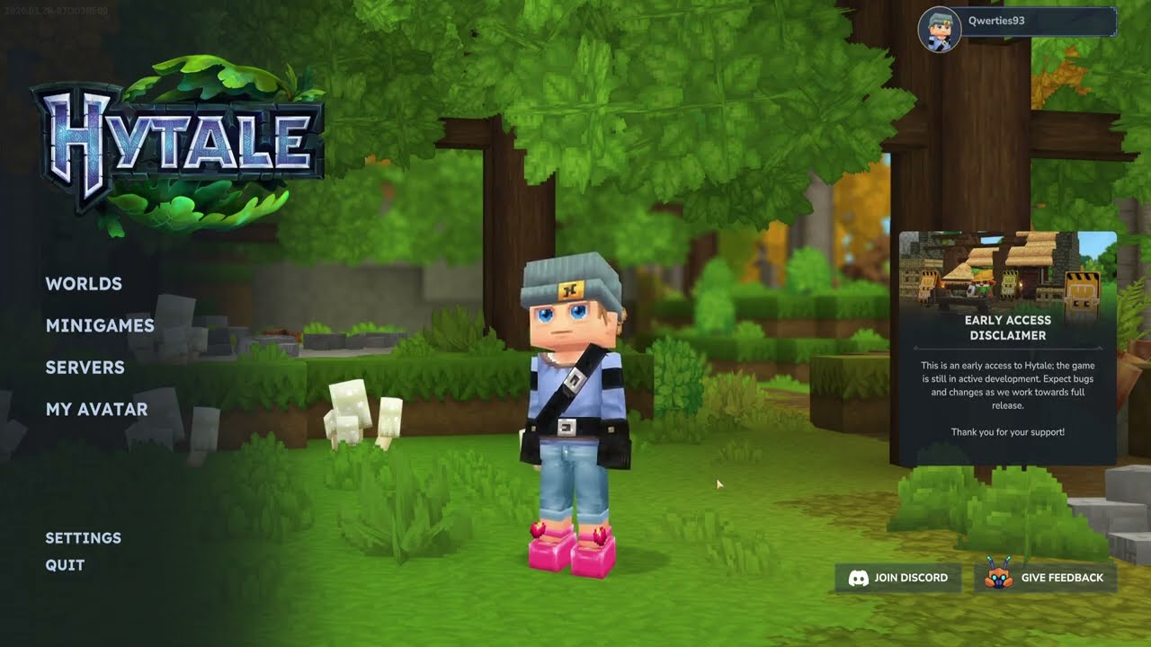 Playing hytail badly exploring the game Day 01 #hytale #letsplay #learning