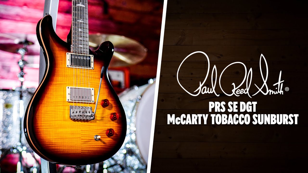 Peach Picks | PRS SE DGT - McCarty Tobacco Sunburst