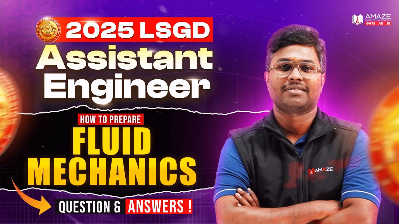 Fluid Mechanics 🔥 | LSGD AE | GRADE 1 | AE CIVIL | PWD | IRRIGATION