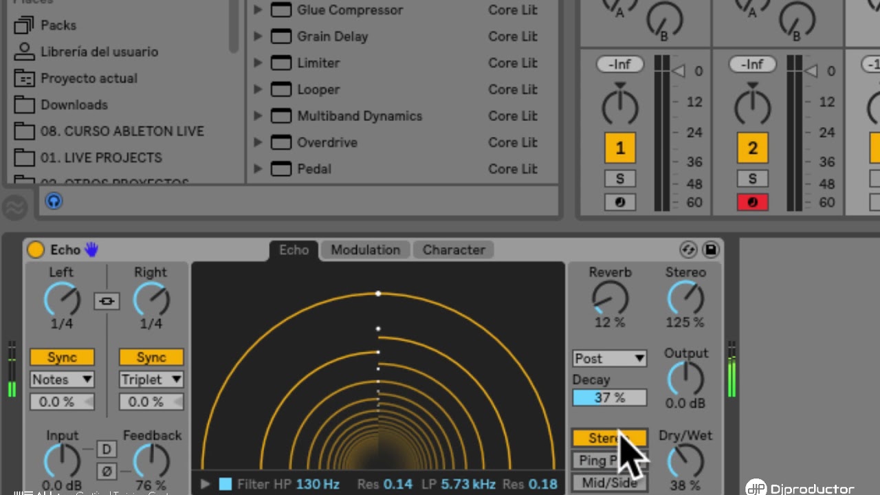 Ableton Live 10 en espa&ntilde;ol - Echo