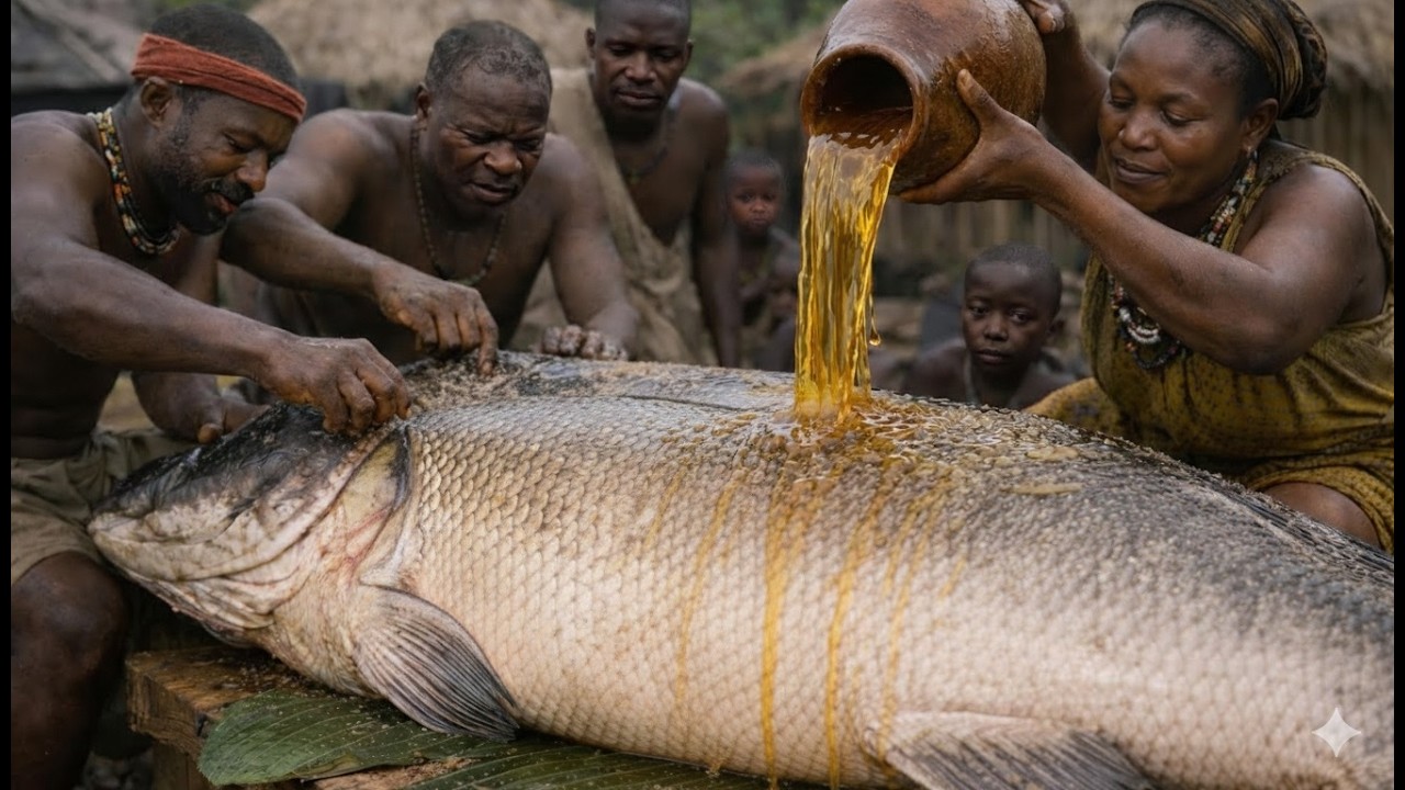 African Village Life: Cooking Fish — Why Do They Pour Honey on It?