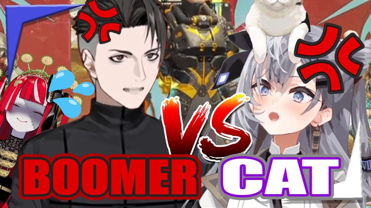 New archenemies, Cat Zeta VS Boomer rpr【Hololive EngSub】