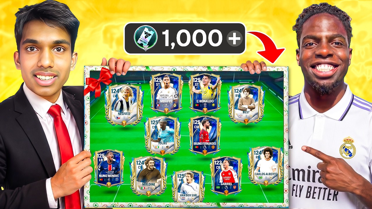 Я подарил SV2 ВЕЛИЧАЙШИЙ ПОЛНЫЙ КОМАНДНЫЙ СОСТАВ TOTS! 10 МИЛЛИОНОВ ГЕМОВ! - FC Mobile