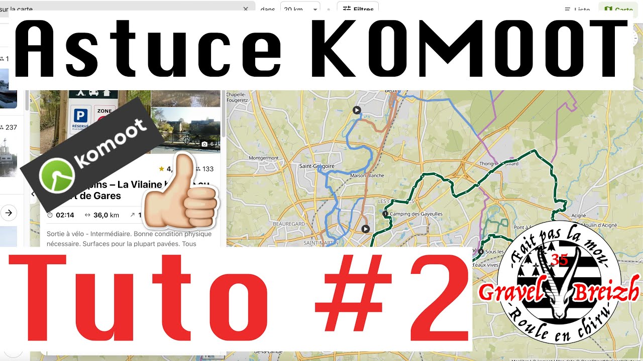 Tuto Komoot #2 Créer une trace simple ou en boucle