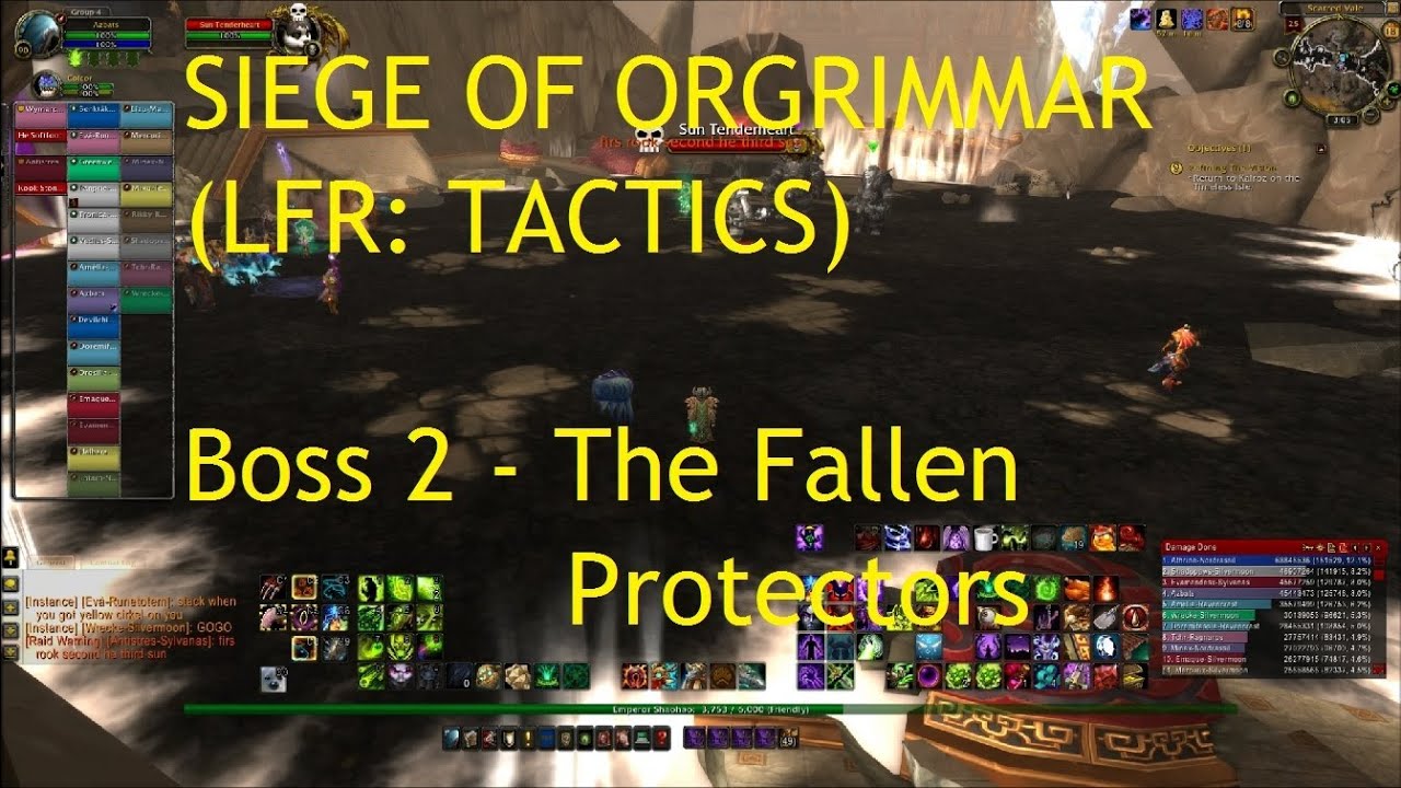 Siege of Orgrimmar LFR: Boss 2 The Fallen Protectors (TACTICS) - WoW Patch 5.4 LIVE !!