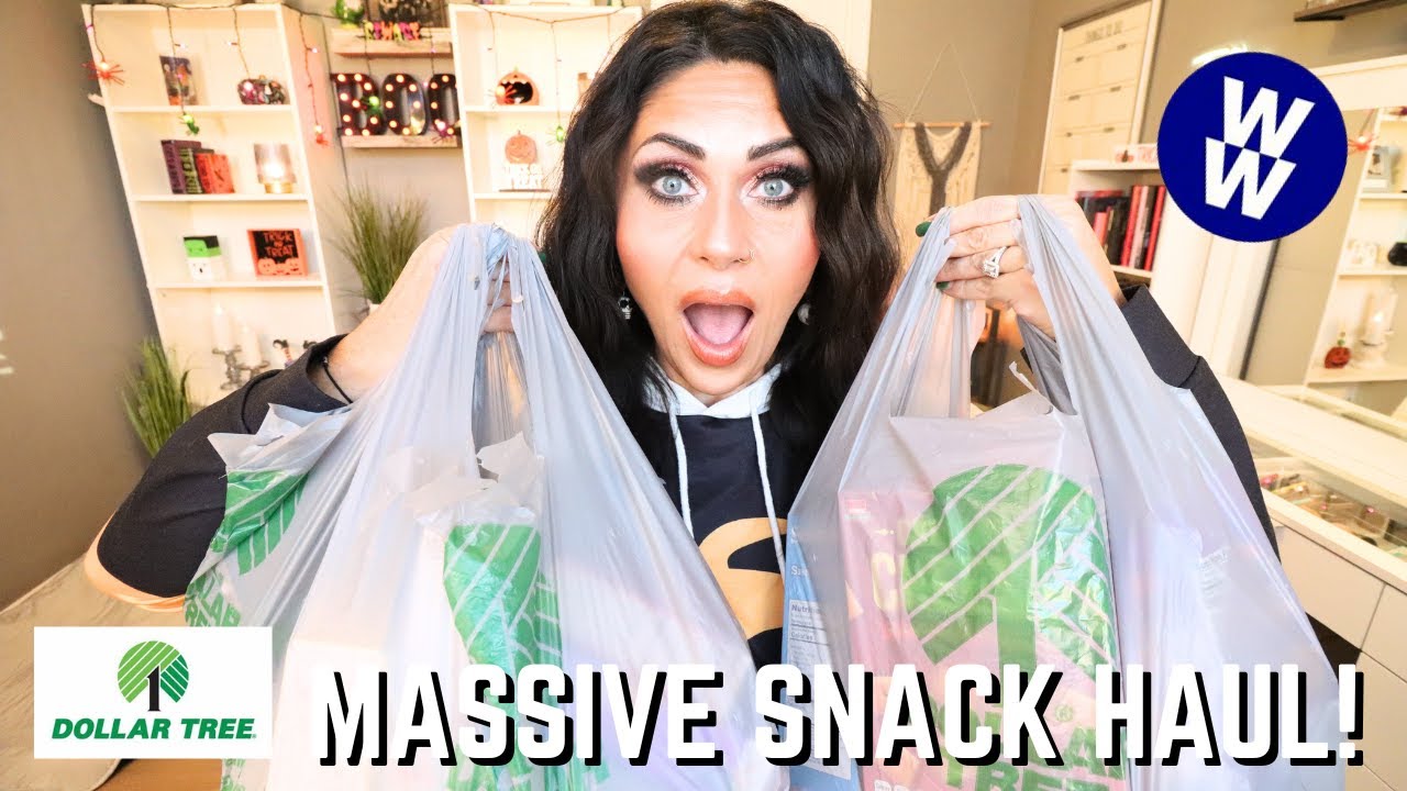 MASSIVE DOLLAR TREE SNACK HAUL & TASTE TEST - WE HAD SOME MISSES! WEIGHT WATCHERS POINTS INCLUDED
