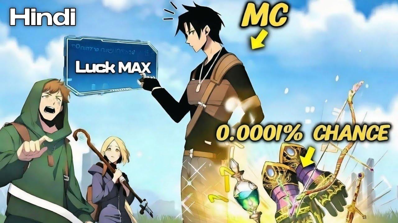 A System Error Gave Him Max Luck, Now 0.001% Drops Fall Like Candy! - Manhwa Recap in Hindi 
