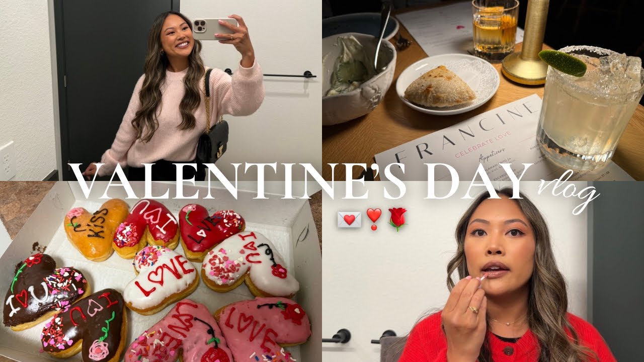 Valentine’s Day VLOG 💌❣️ date night, outfit, lip combo, & more!!