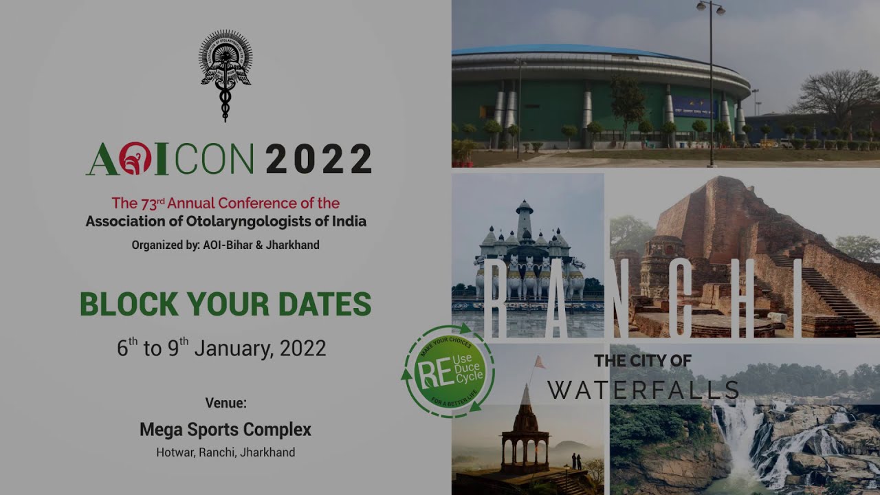 AOICON 2022 | Ranchi - The City of Waterfalls