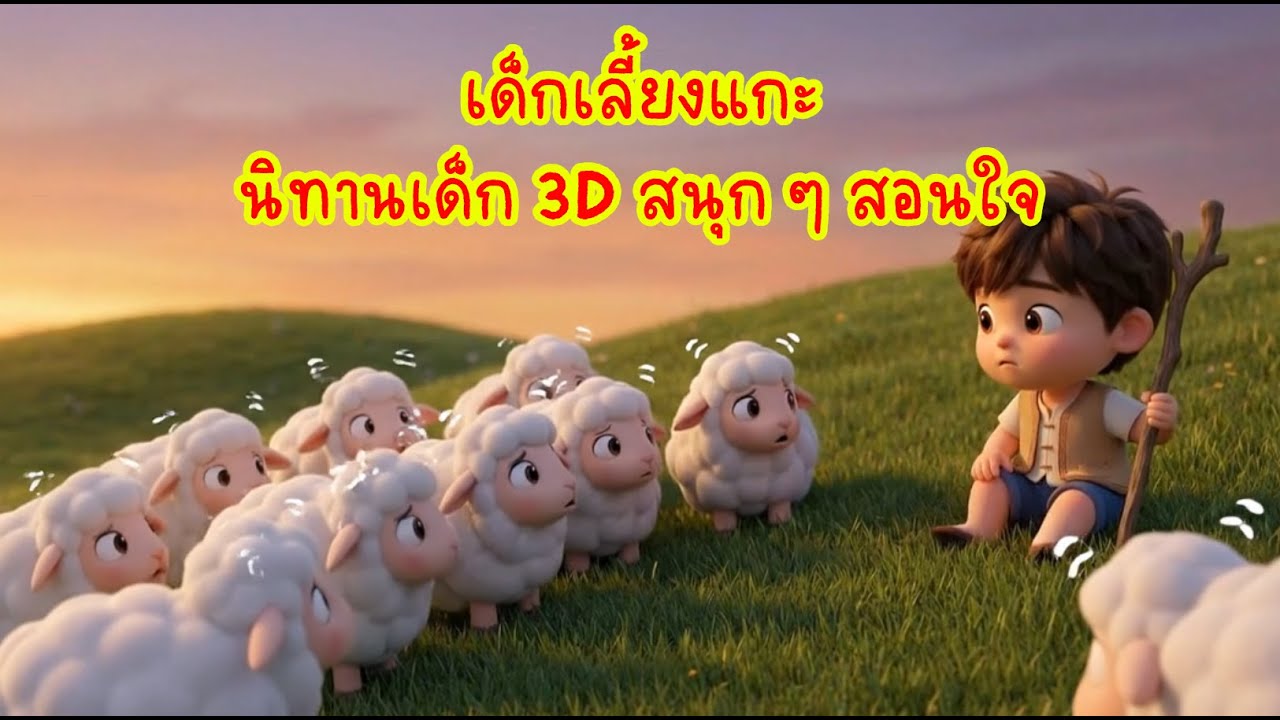 เด็กเลี้ยงแกะ l นิทาน 3D สนุก ๆ สอนใจ