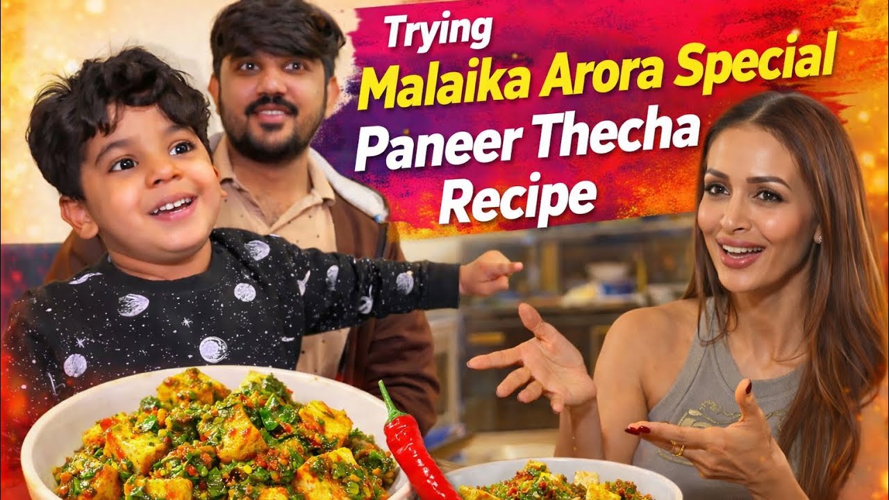 Trying Malaika Arora special Paneer Thecha Recipe .. babar foodie .. babar akbar vlog