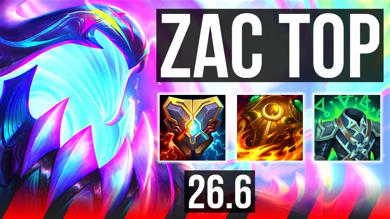 ZAC vs IRELIA (TOP) | Good KDA: 10/1/10 | EUW Master | 26.6