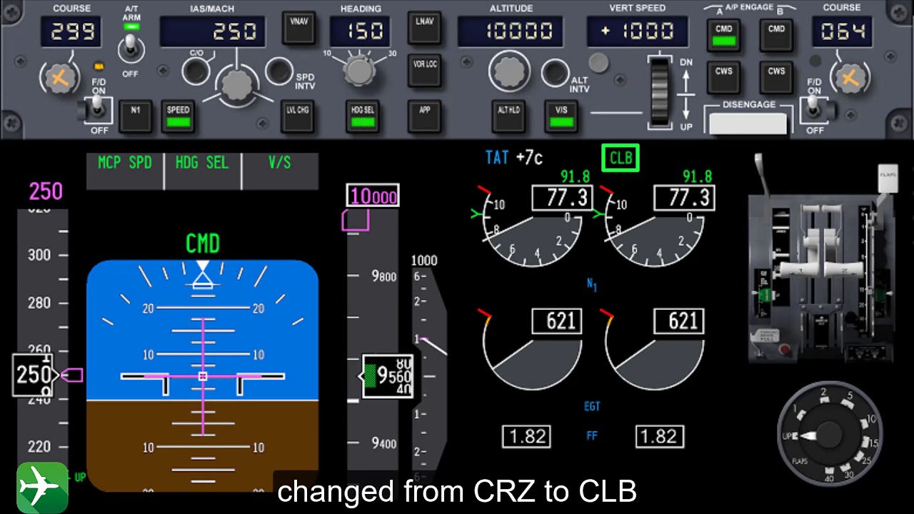 B737NG 2. Climb in Vertical Speed. How does it work?