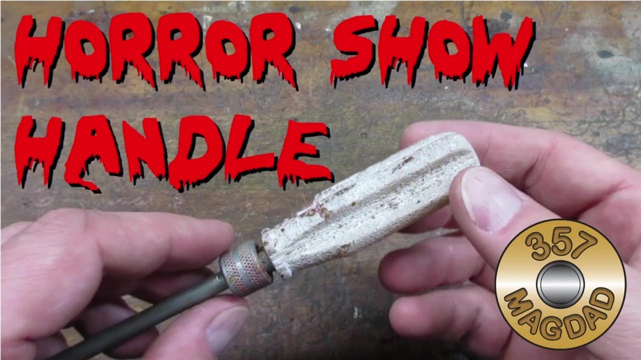 Hand Tool Restoration - Decomposed Plastic Handle Screwdriver