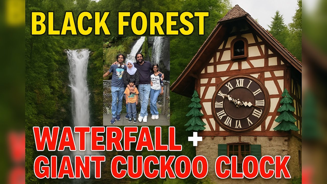 “Black Forest Tour 🌲 | Khoobsurat Waterfall aur Duniya ki Sabse Bari Cuckoo Clock ka tour