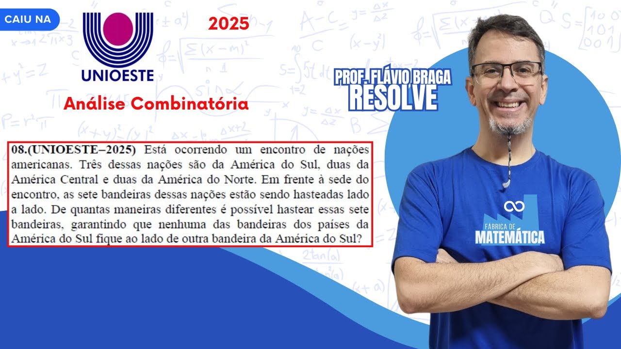 Unioeste 2025 - An&aacute;lise Combinat&oacute;ria