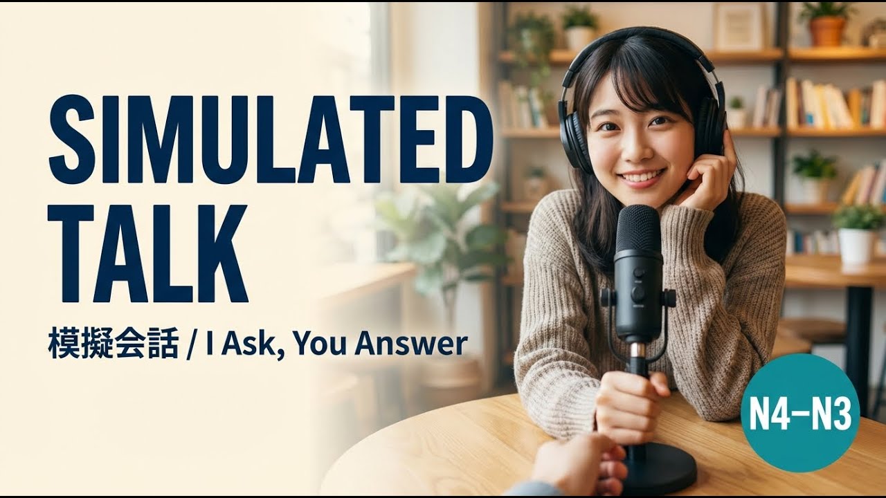 Japanese Conversation Simulation: I Ask, You Answer (N4 Level)