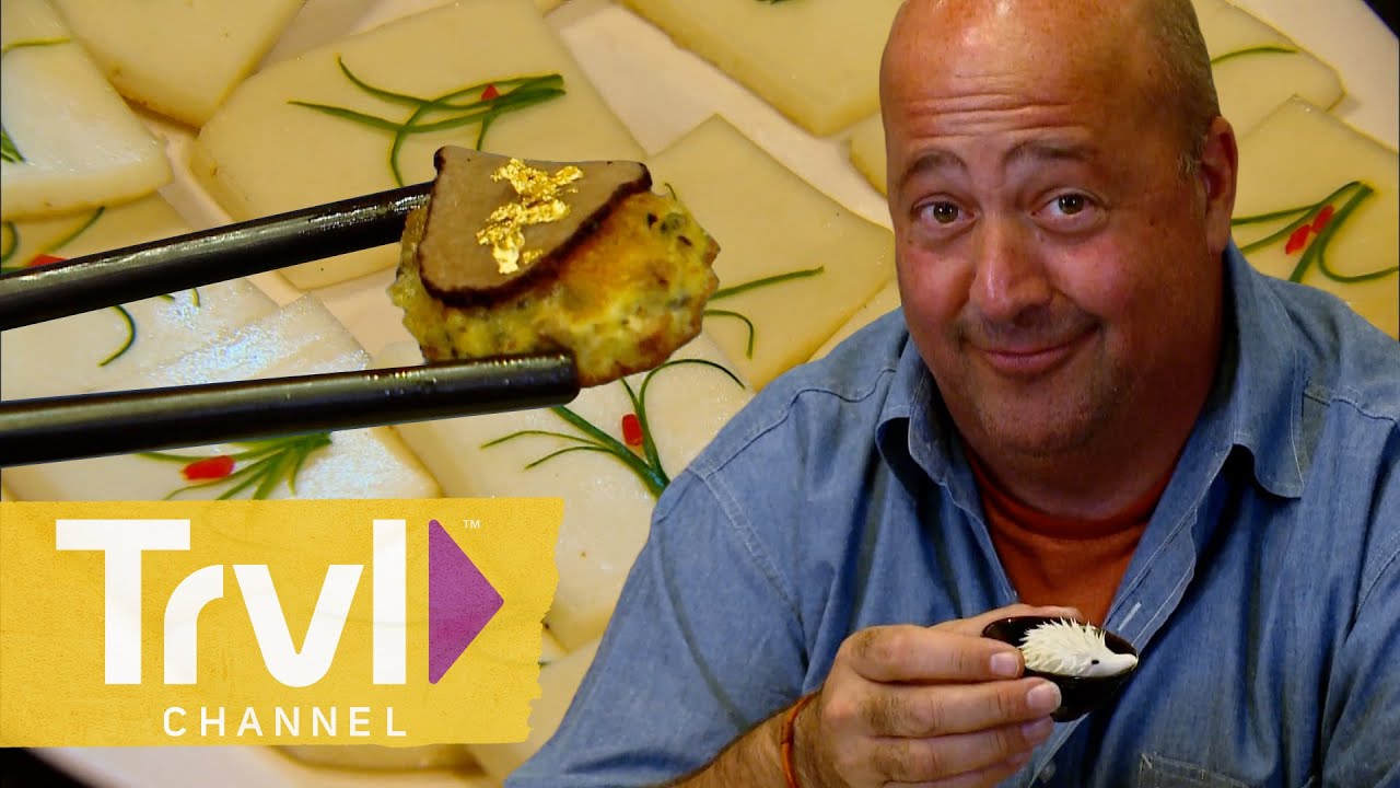 Elegant 34-COURSE Feast in China | Bizarre Foods with Andrew Zimmern | Travel Channel