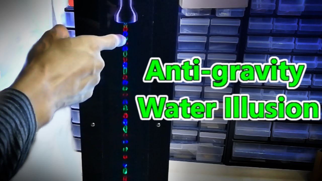 RGB Time Fountain V2 - Levitating Water Illusion (Anti-gravity Water Drops) 2020