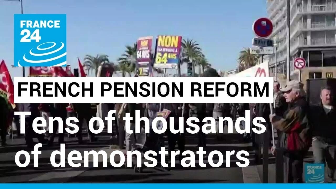 French pension reform: Tens of thousands of demonstrators held a third round of strikes and protests