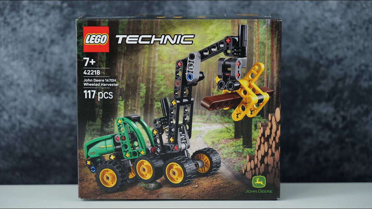 LEGO Technic 42218 John Deere 1470H Wheeled Harvester - LEGO Speed Build Review