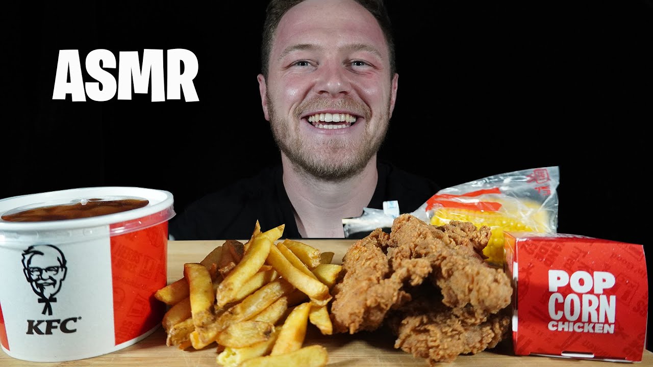АСМР: KFC МУКБАНГ - ХРУСТЯЩАЯ ЖАРЕНАЯ КУРИЦА - МЯГКИЙ ШЁПОТ