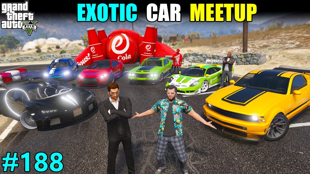 EXOTIC SUPERCARS MEETUP IN SANDY SHORES | GTA 5 GAMEPLAY | 188