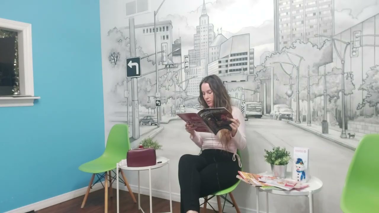 ASMR sitting in a waiting room Chewing Gum & Flipping Through magazines (no talkinkg)