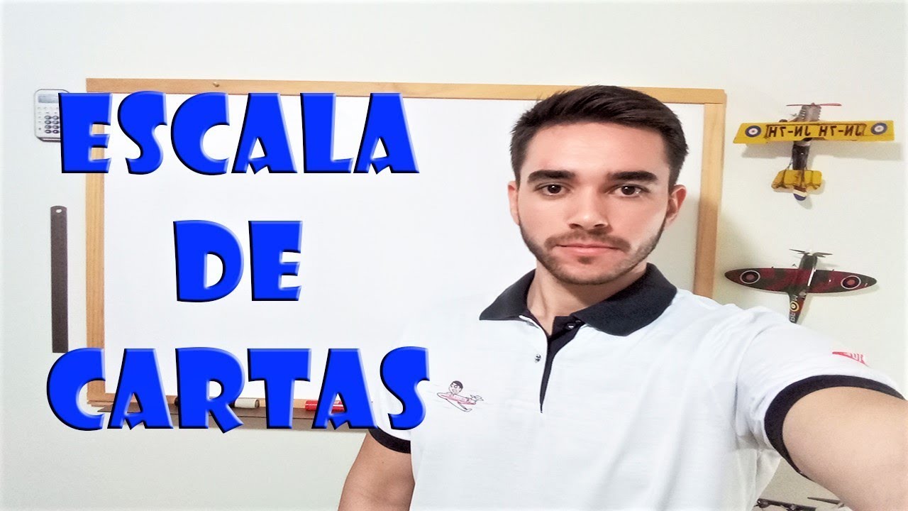 Escala de Cartas - Navegação - PP Avião.