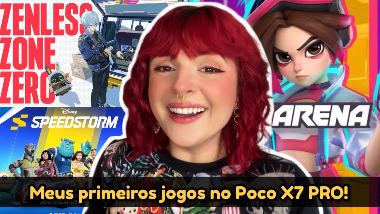 Testei alguns jogos no poco x7 pro!! 