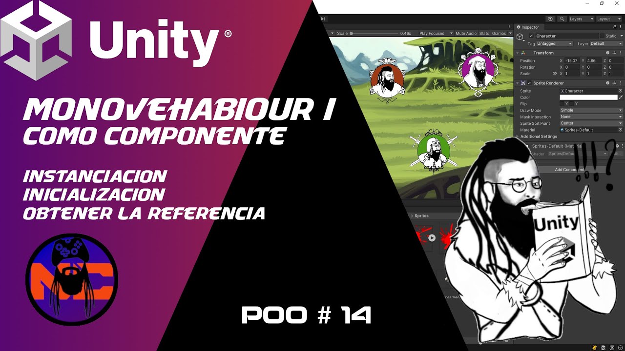 POO #14 Monobehaviour I y POO en c# para Unity, como instanciar e inicializarlos.