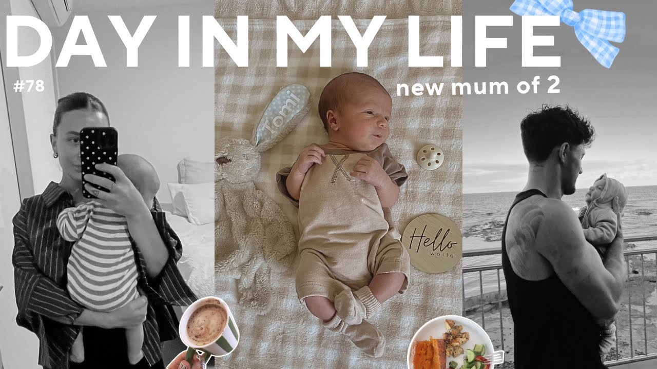 He’s here 🧸 | Postpartum Day in the Life with 2 Kids 🤍