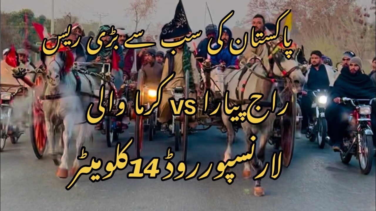 Tanga Race || Raj peyara vs krma wali Horse Race||Biggest Race in Pakistan
