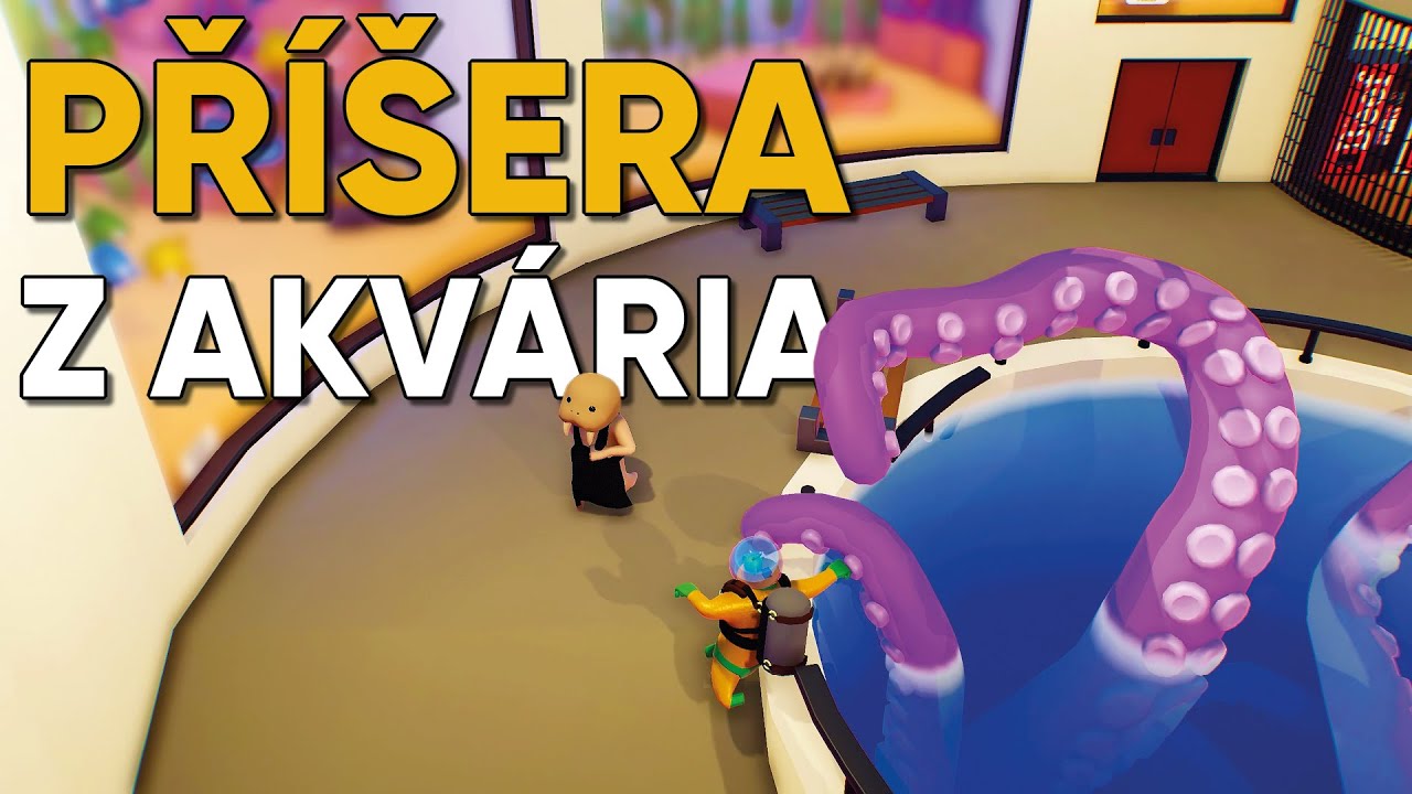 Hrajeme Gang Beasts a loví nás příšera z akvária 🐙