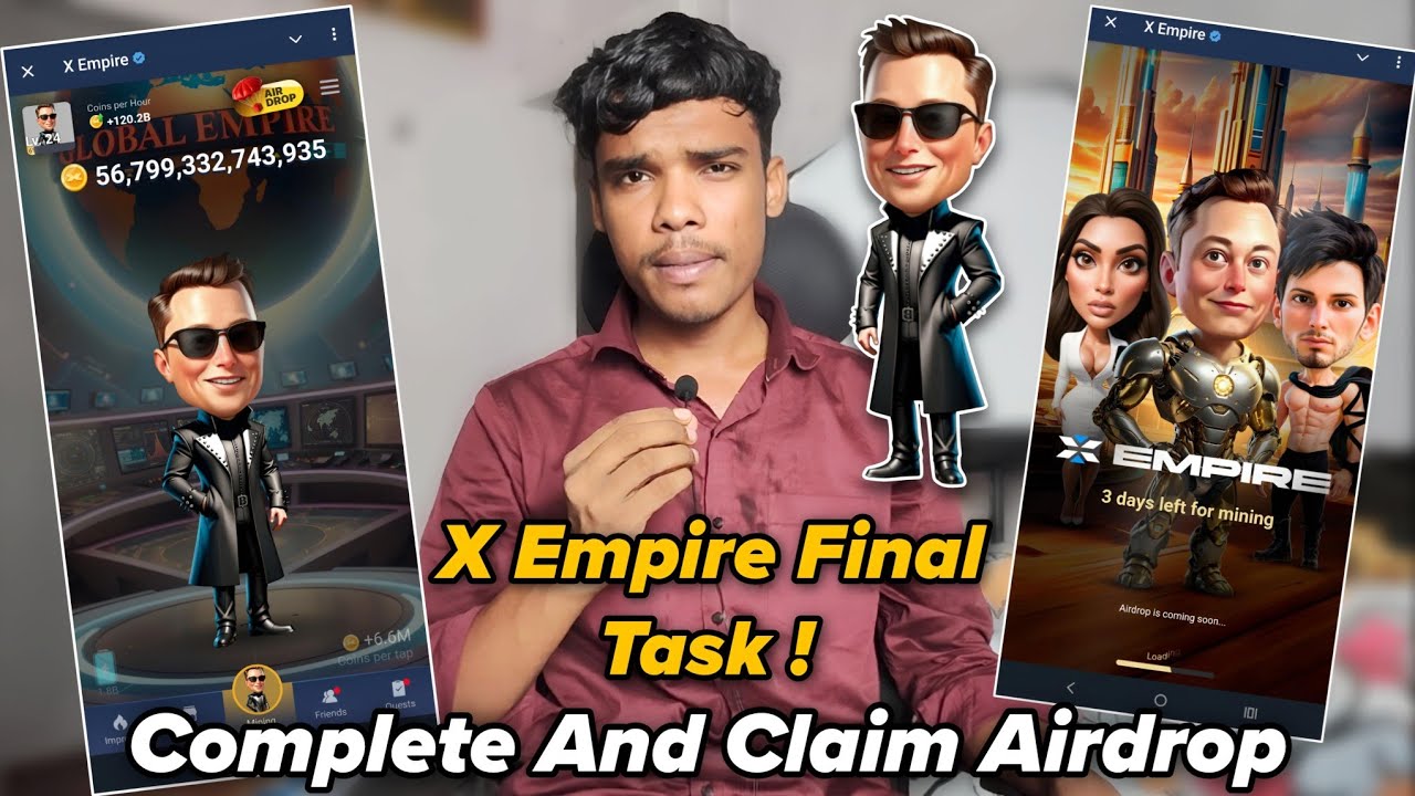 X Empire Airdrop Final Update Today | X Empire Listing Date And Price #xempire