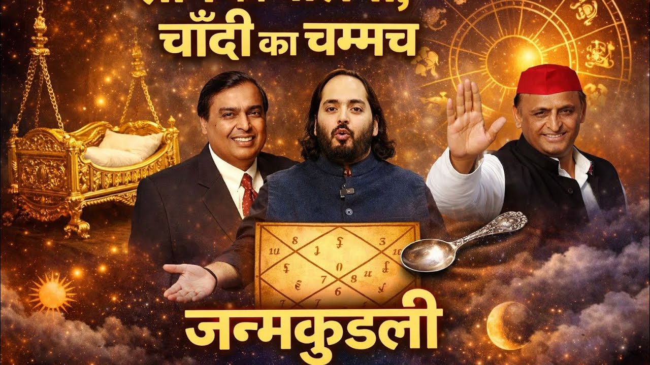 करोड़ों अरबों की विरासत के योग,अनन्त अम्बानी,मुकेश अम्बानी तथा अखिलेश यादव जी की कुंडली विश्लेषण 