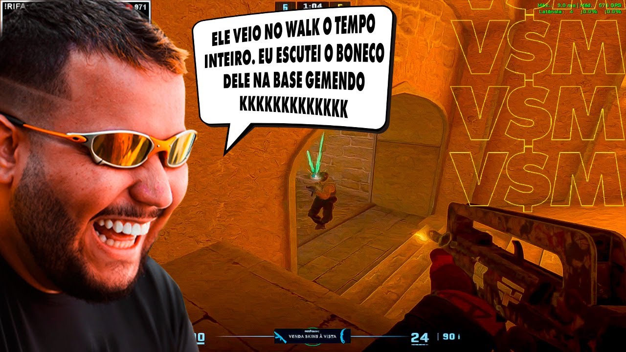 PEGUEI A CALL DOS CARAS COM PASSINHO FAKE!!!  (Melhores Momentos da Live do V$M) 