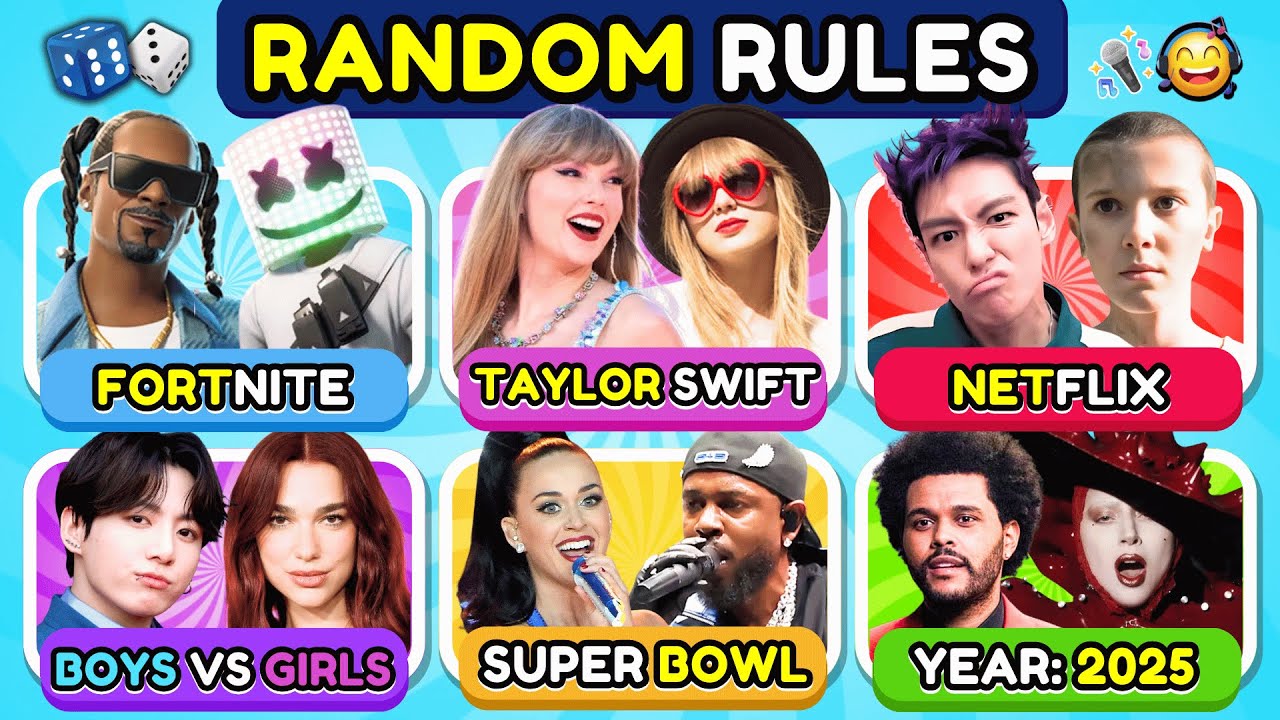 SAVE ONE SONG: RANDOM Rules, 6 SONGS 🎵 Music Quiz