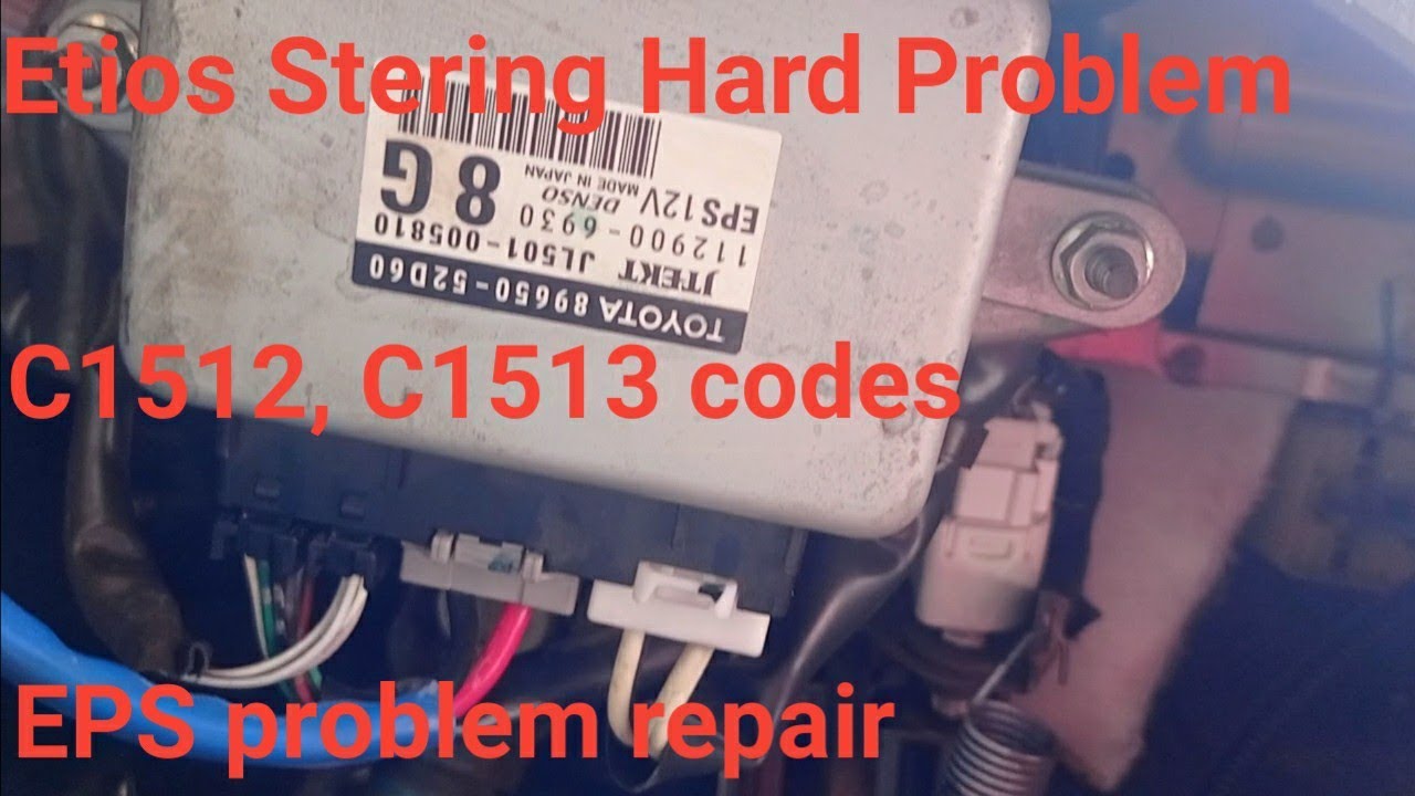 Toyota etios stering hard/EPS problem repair problem solve/C1512#21st Century Car Engineers
