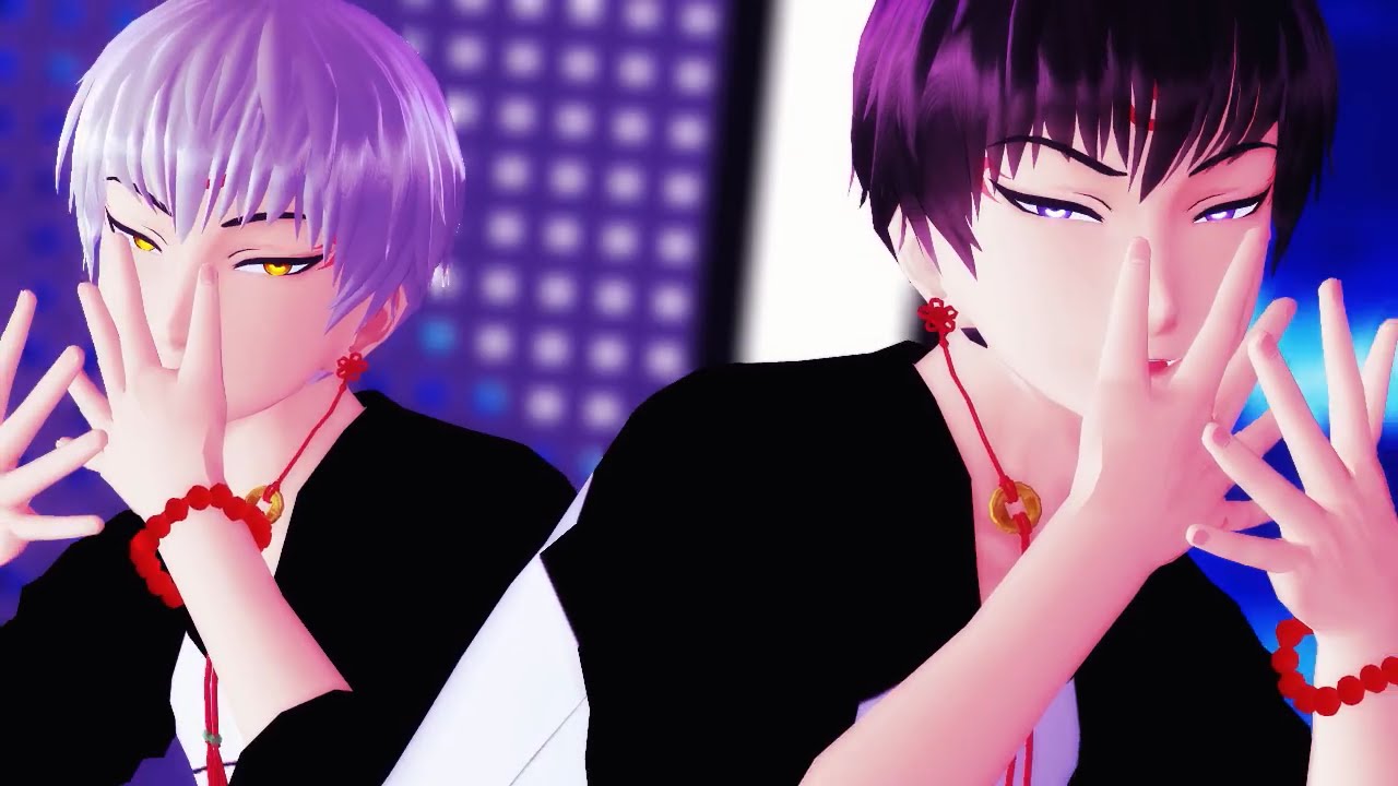 【MMD鬼徹】月陽-ツキアカリ-【白澤様と銀髪くん】