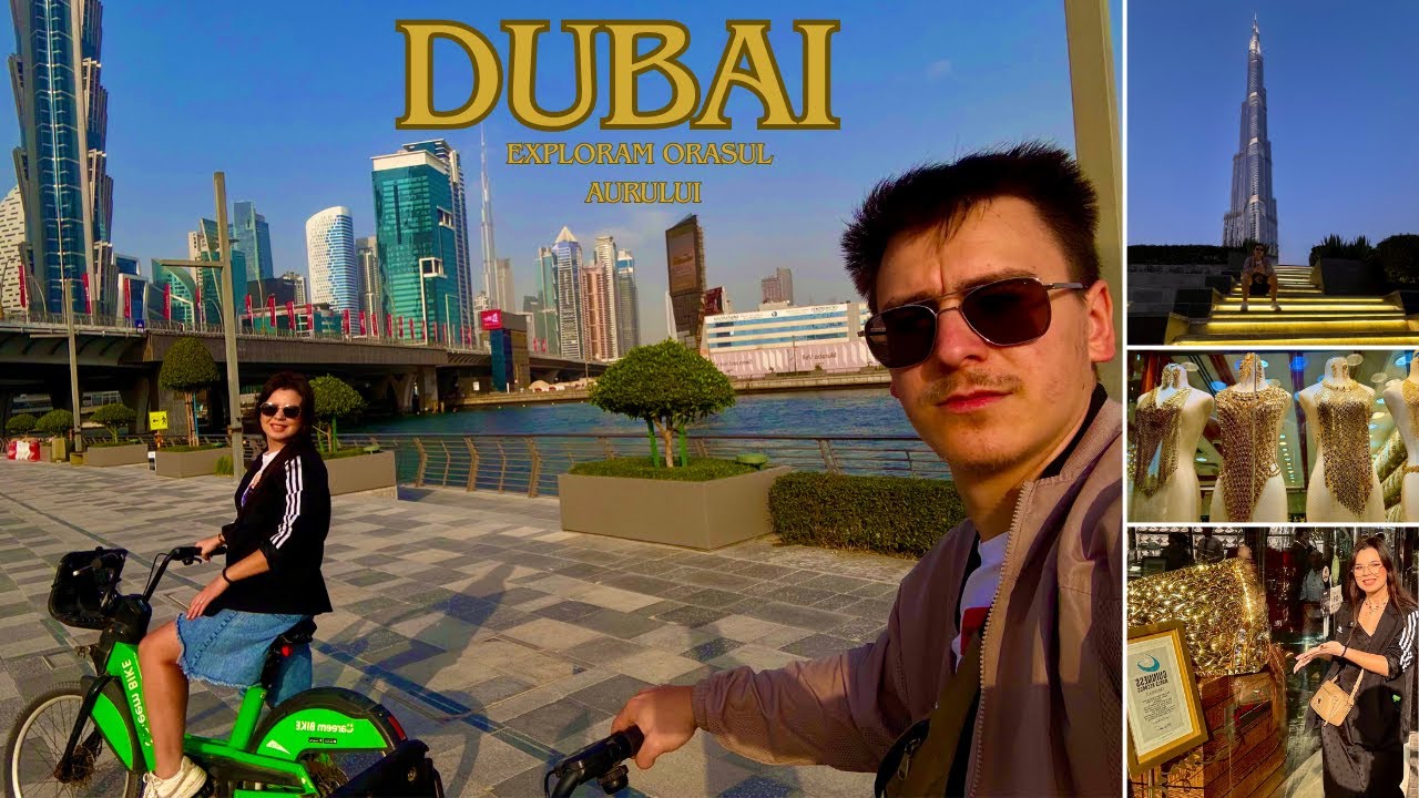 Cu bicicletele prin DUBAI și inelul uriaș din AUR de 63 KG care a intrat in Guinness World Record