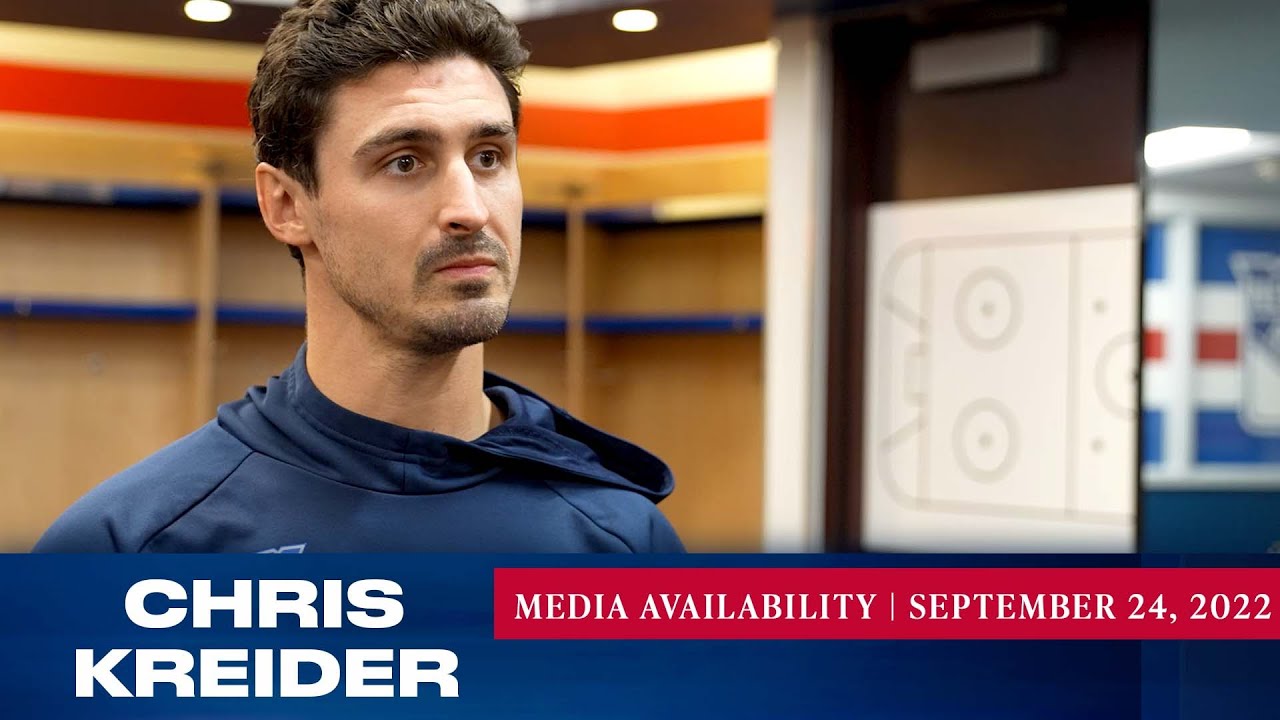 New York Rangers: Chris Kreider Media Availability | Sept. 24, 2022